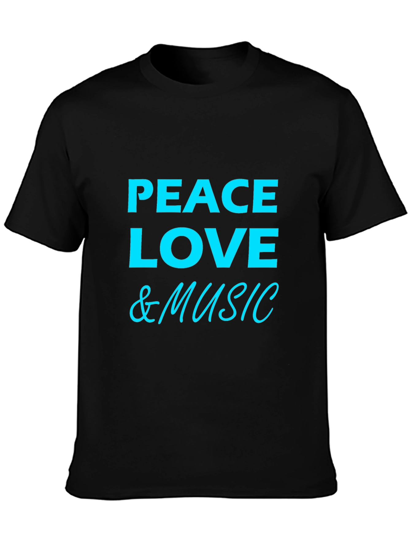 Peace Love & Music Graphic T-Shirt