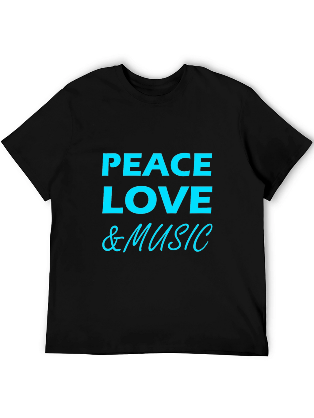 Peace Love & Music Graphic T-Shirt