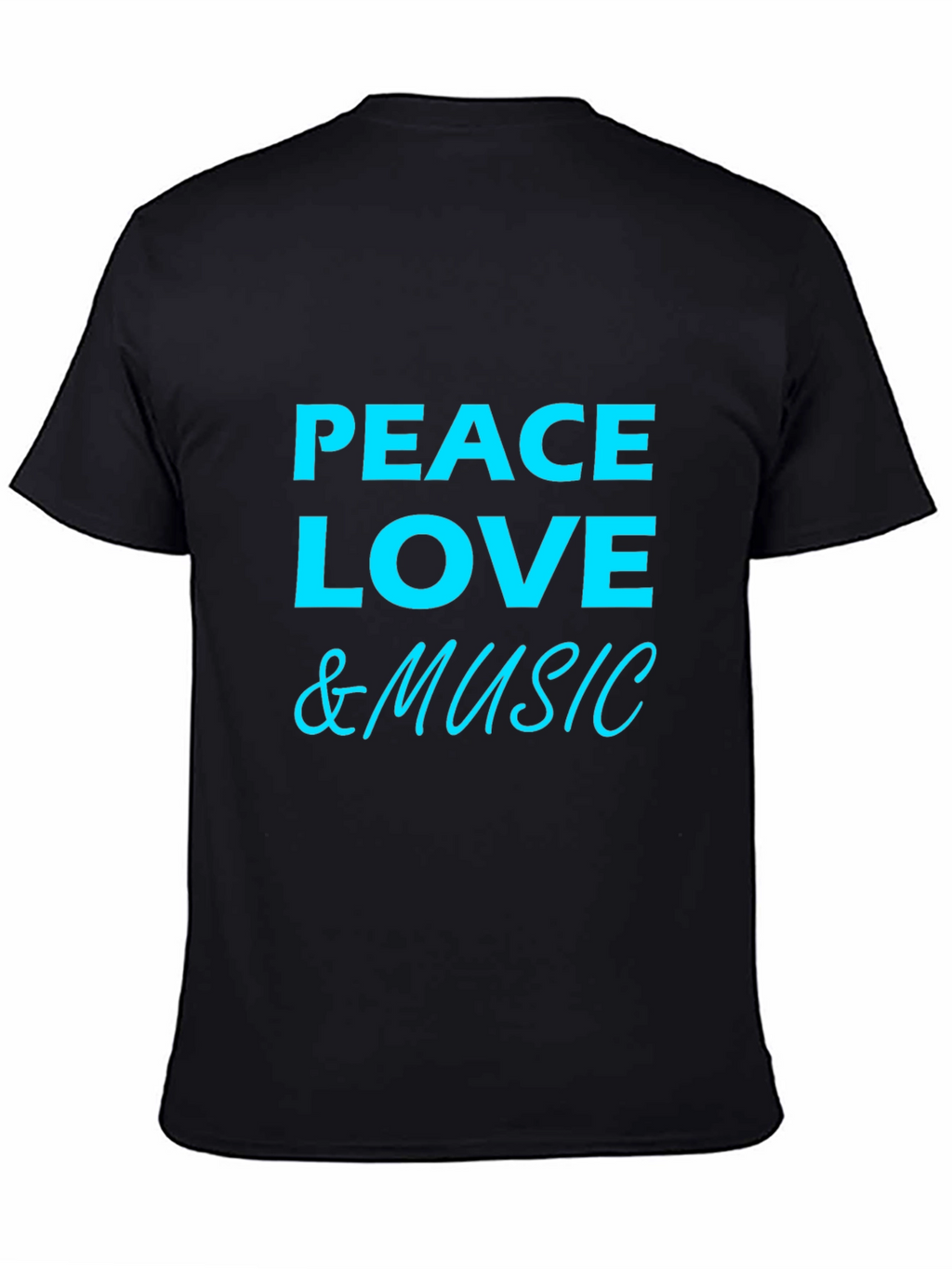 Peace Love & Music Graphic T-Shirt