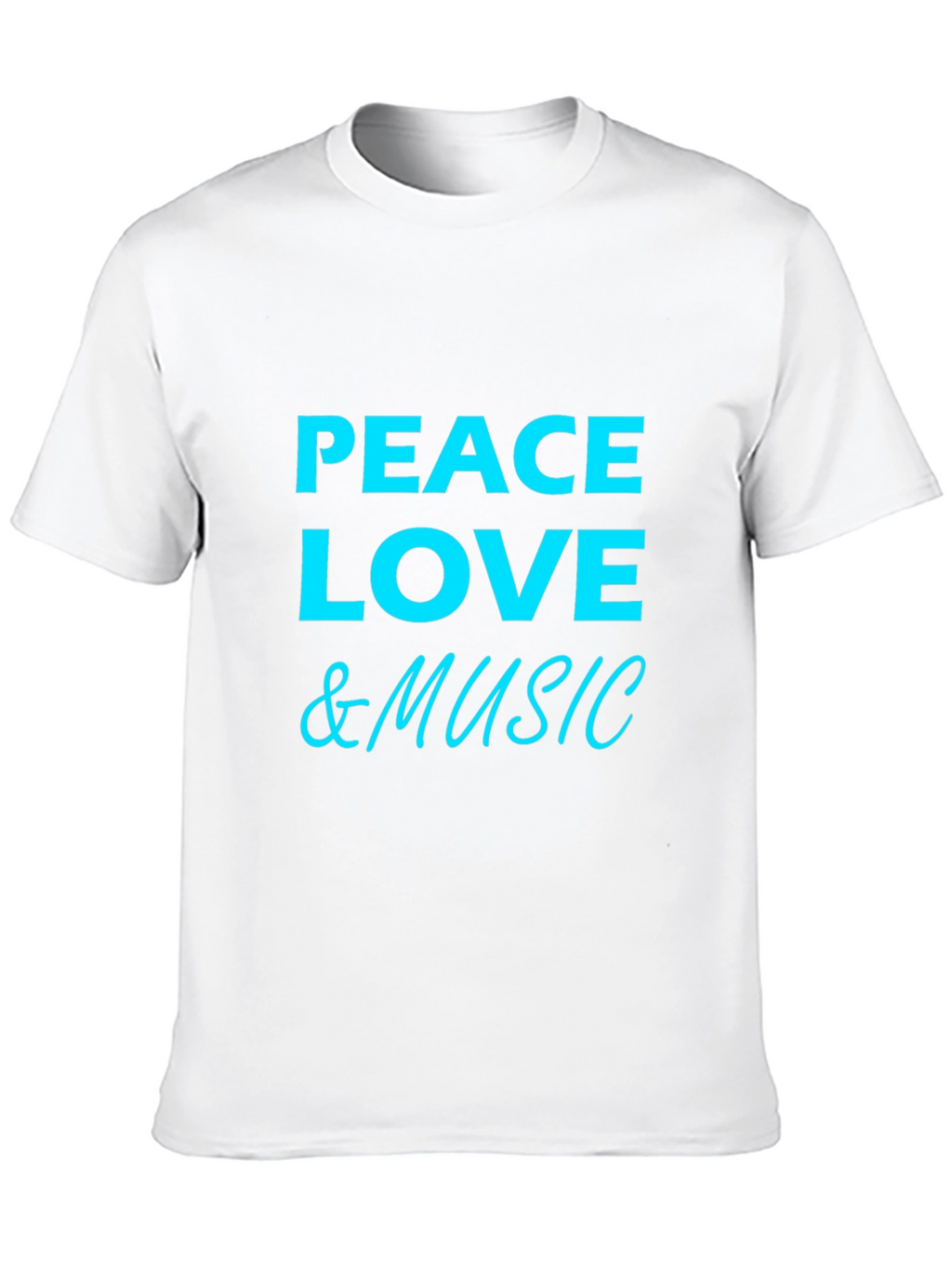 Peace Love & Music Graphic T-Shirt