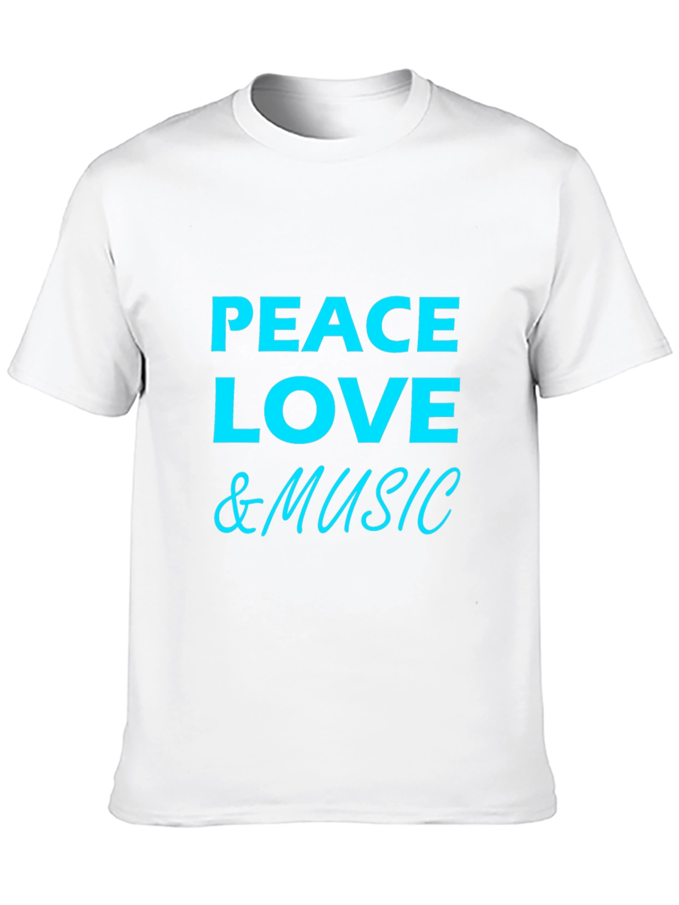 Peace Love & Music Graphic T-Shirt