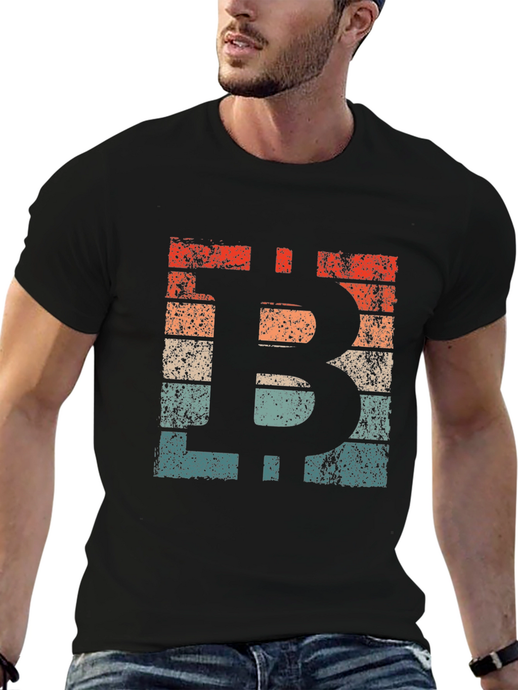 Retro Bitcoin BTC Crypto T-Shirt