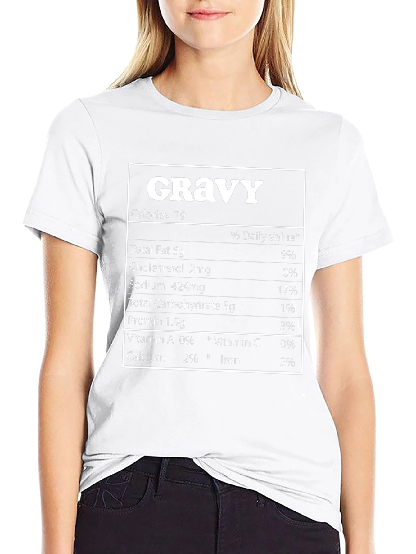 Funny Gravy Nutrition Facts T-Shirt