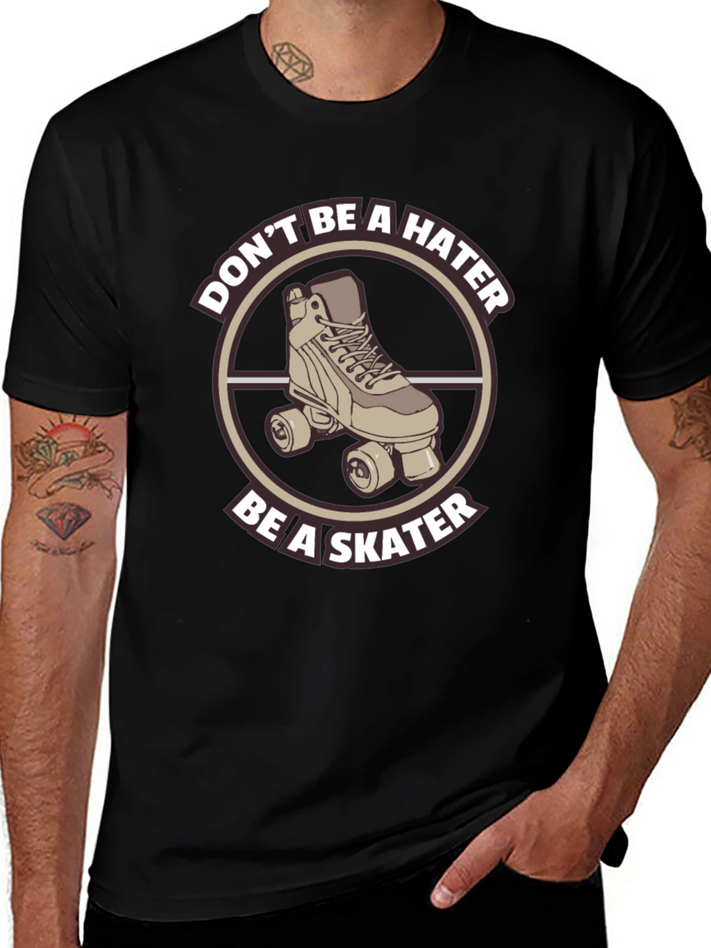Skater Graphic Tee - Dont Be a Hater