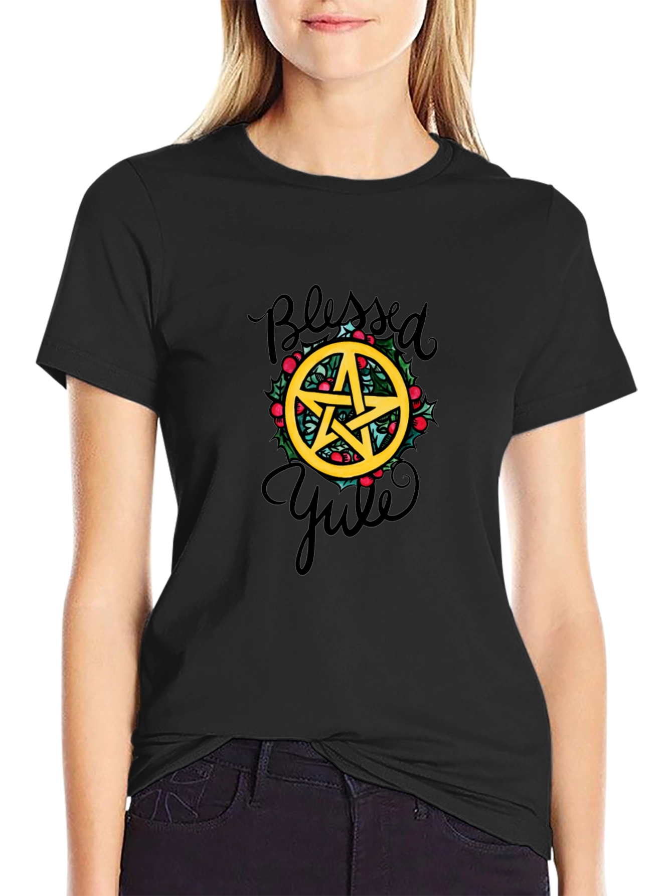 Blessed Yule Pentagram T-Shirt