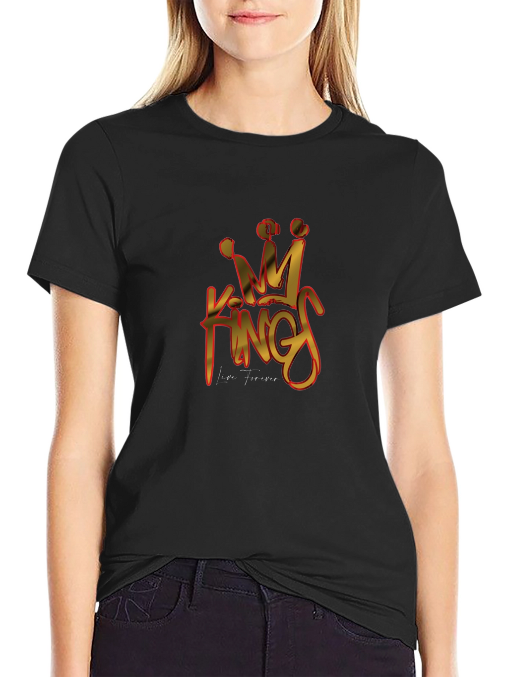 King Forever Graphic T-Shirt - Black