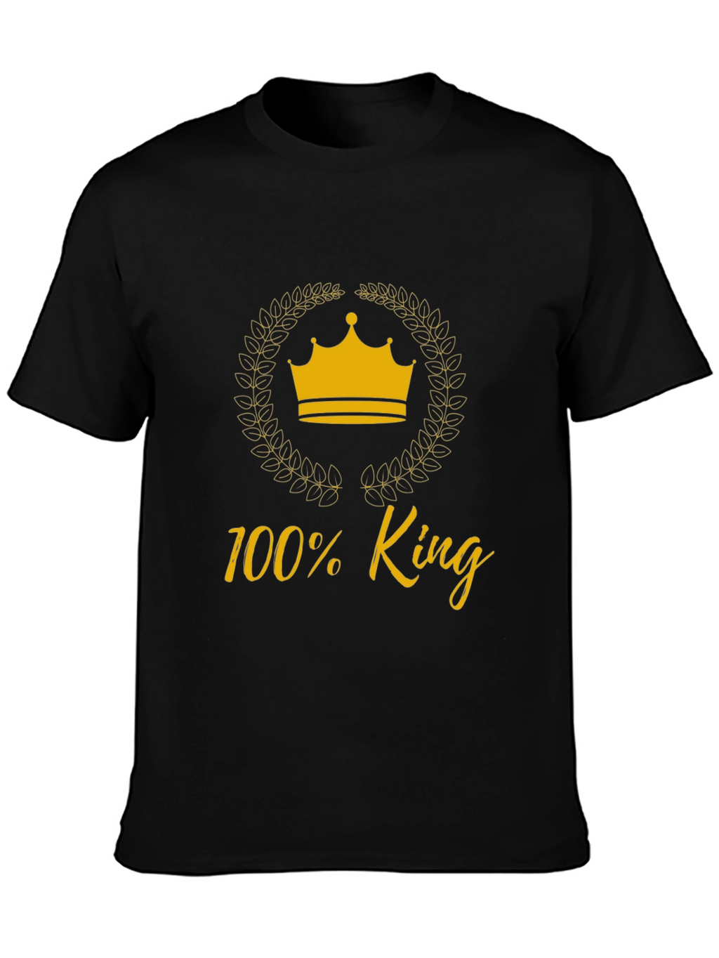 100% King Graphic Tee - Black T-Shirt