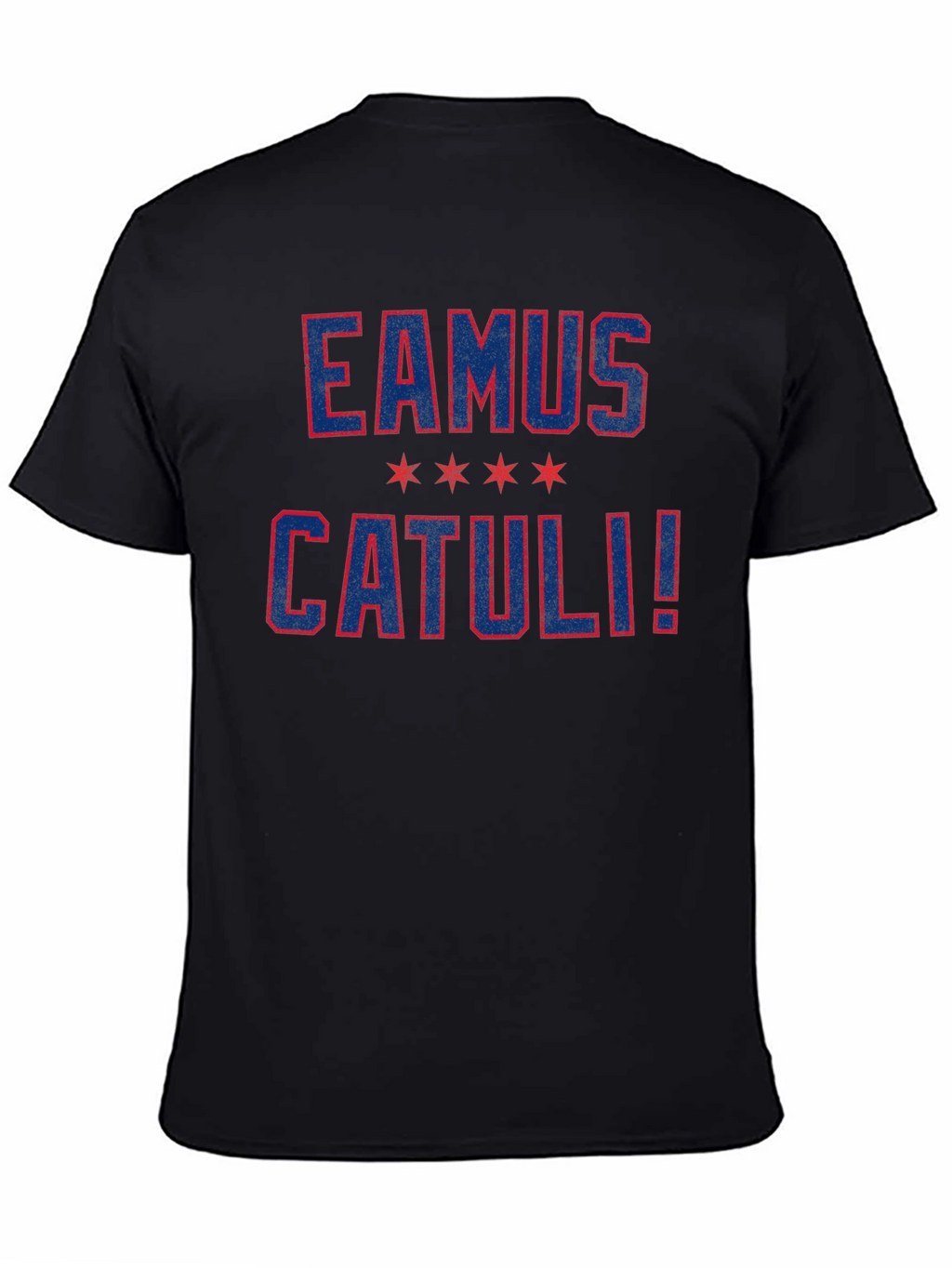 Eamus Catuli! Graphic Print Black T-Shirt