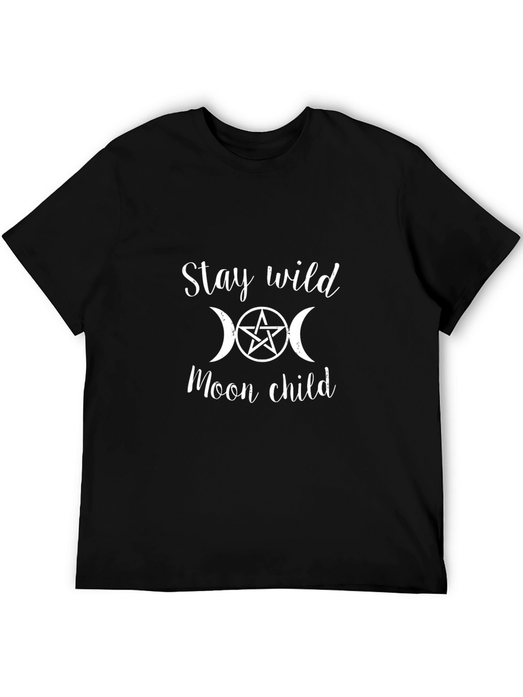 Stay Wild Moon Child Graphic Tee - Black