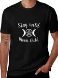 Stay Wild Moon Child Graphic Tee - Black