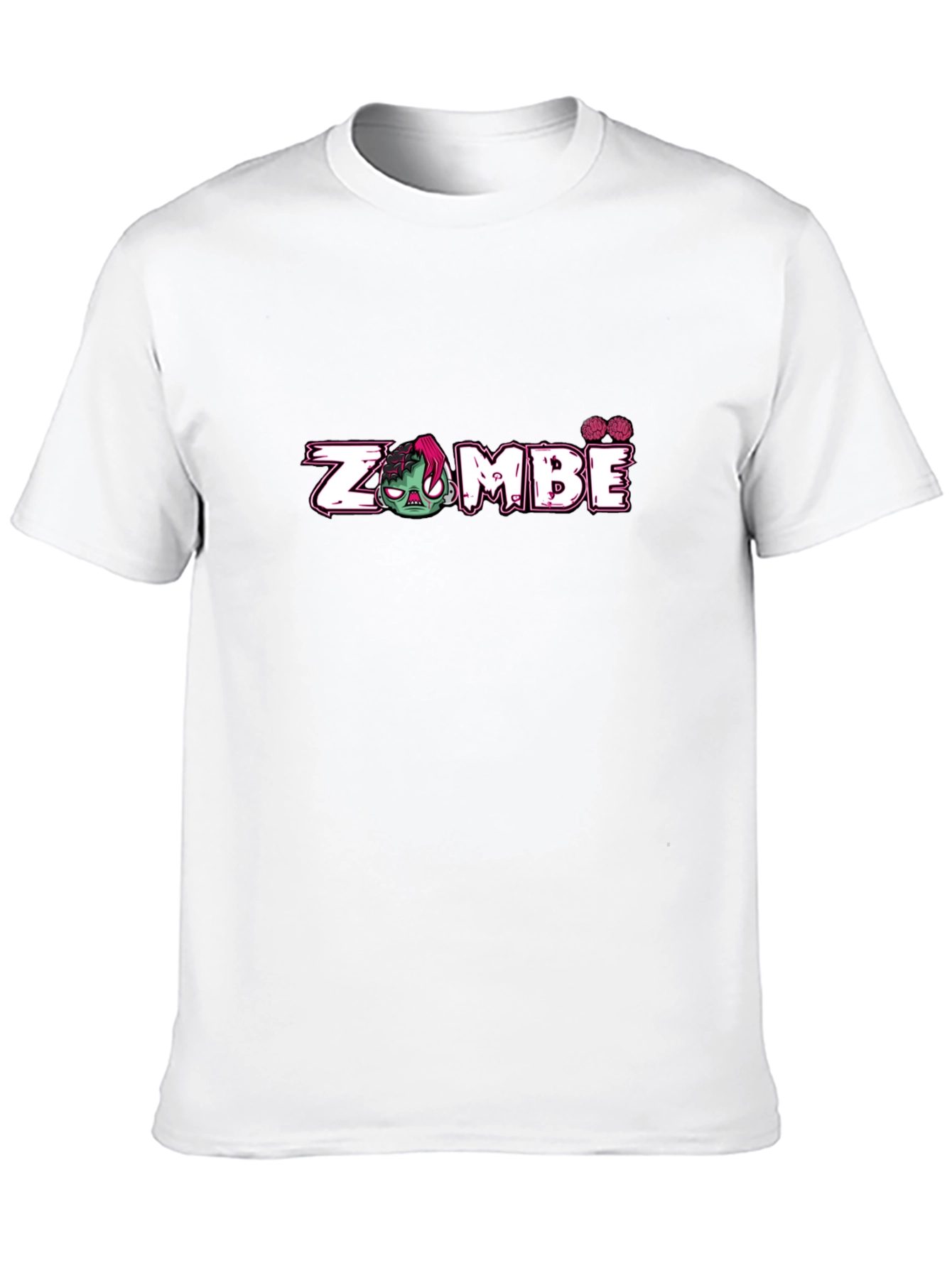 Zombie Graphic Print Black T-Shirt