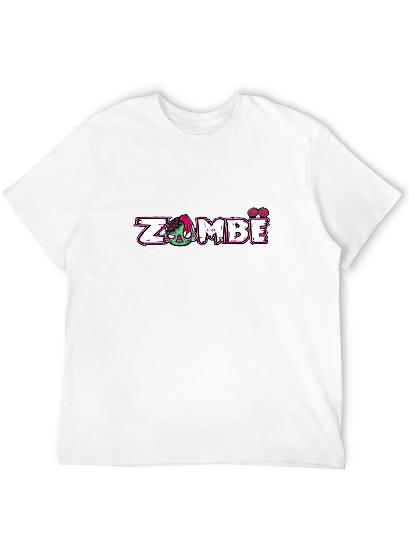 Zombie Graphic Print Black T-Shirt