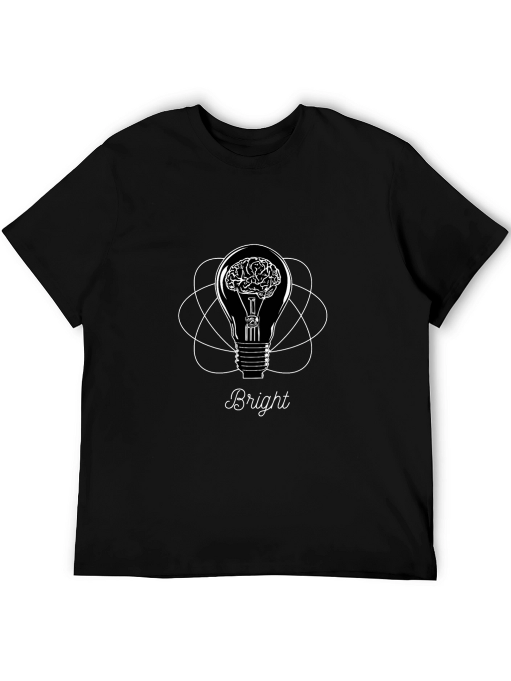 Bright Idea Graphic T-Shirt - Brain Lightbulb Design