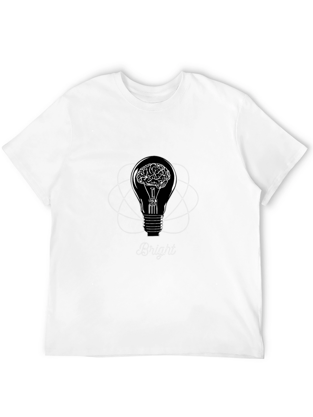 Bright Idea Graphic T-Shirt - Brain Lightbulb Design