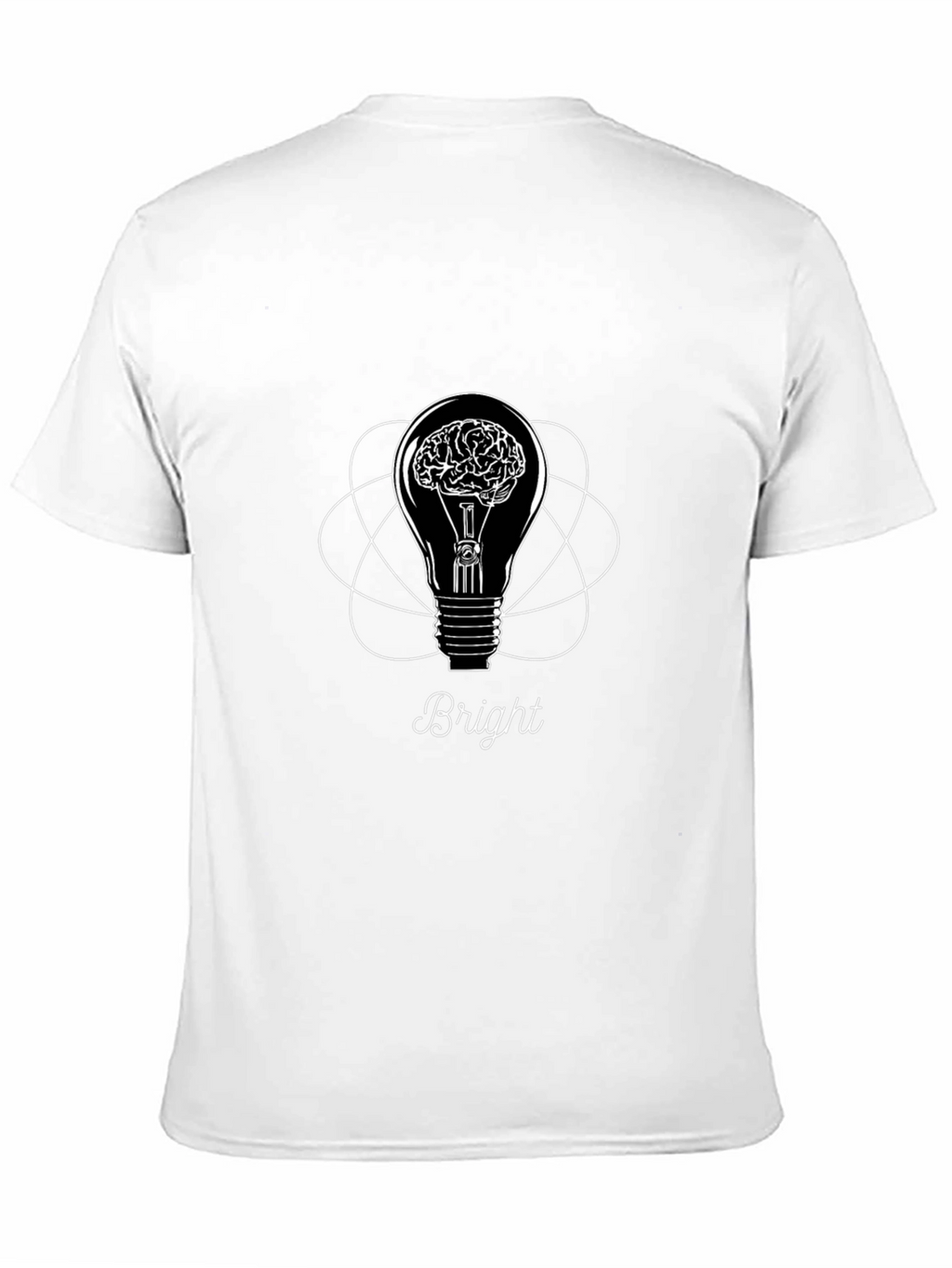 Bright Idea Graphic T-Shirt - Brain Lightbulb Design