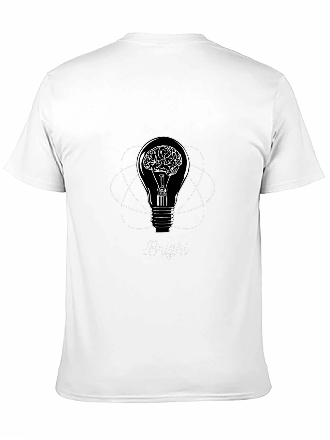Bright Idea Graphic T-Shirt - Brain Lightbulb Design