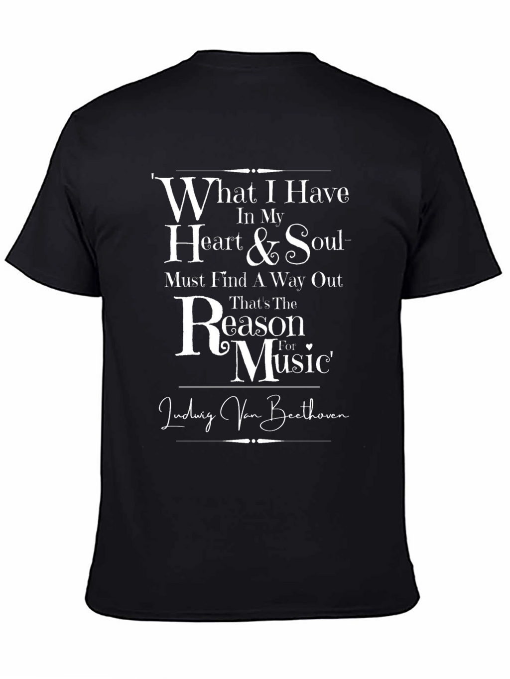 Beethoven Music T-Shirt - Heart & Soul