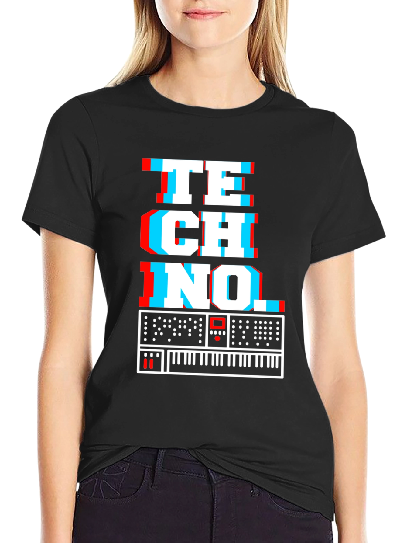 Retro Techno Synthesizer T-Shirt