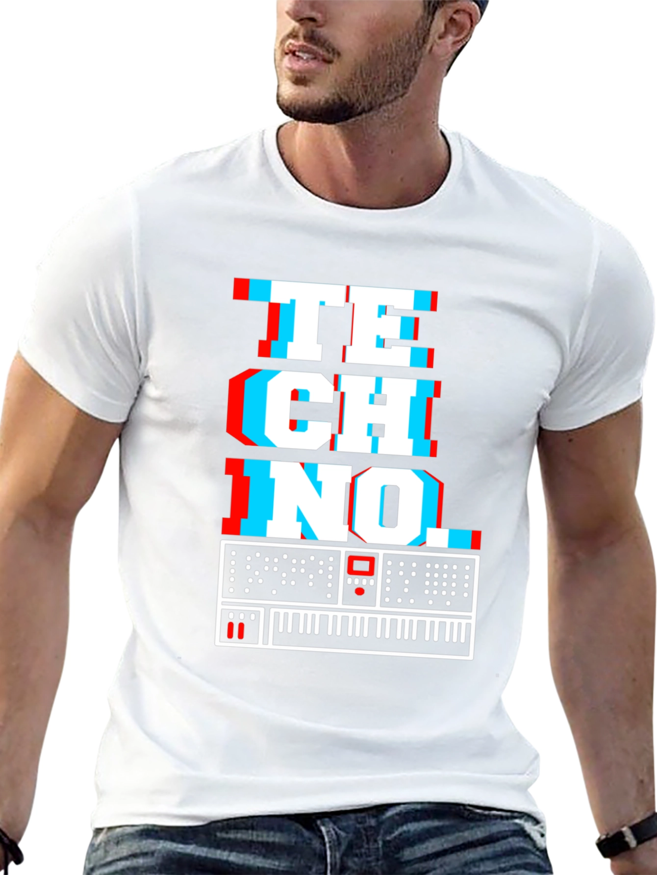 Retro Techno Synthesizer T-Shirt