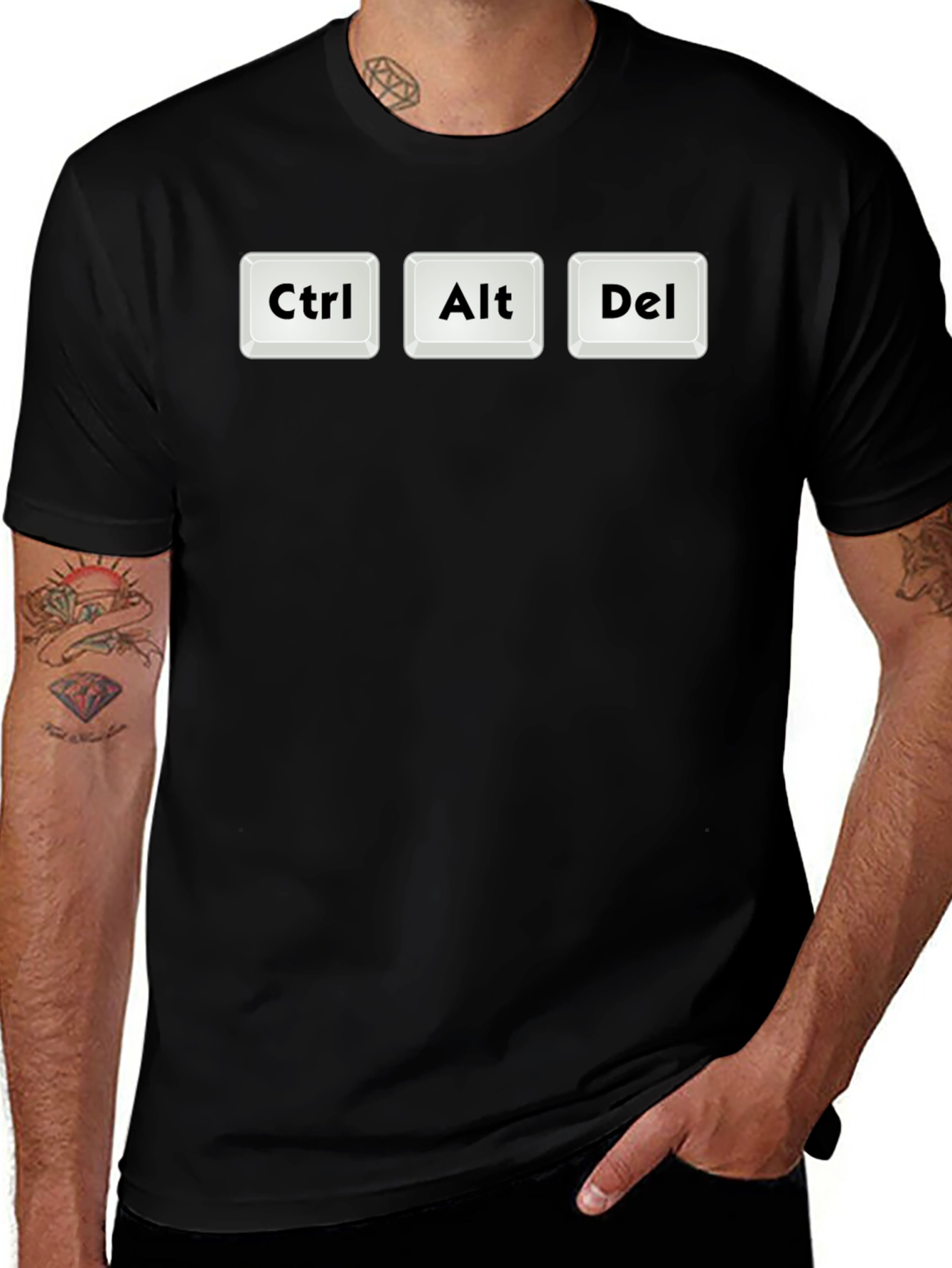 Ctrl Alt Del T-Shirt - Funny Computer Key Design