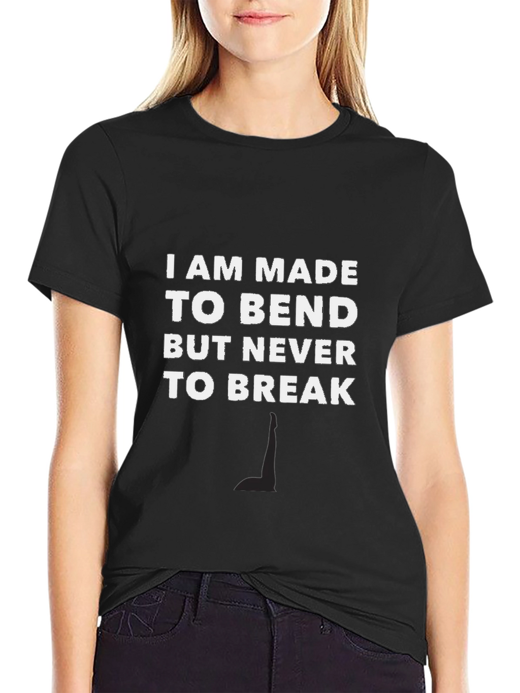 Resilient Black T-Shirt: Bend Dont Break