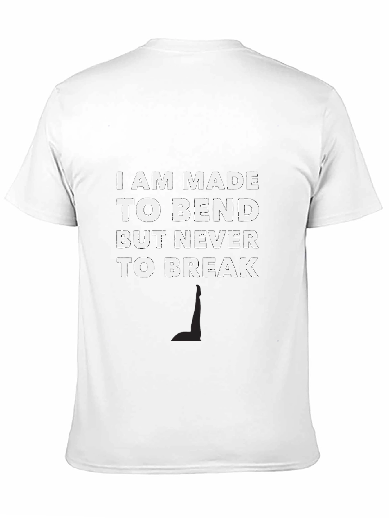 Resilient Black T-Shirt: Bend Dont Break
