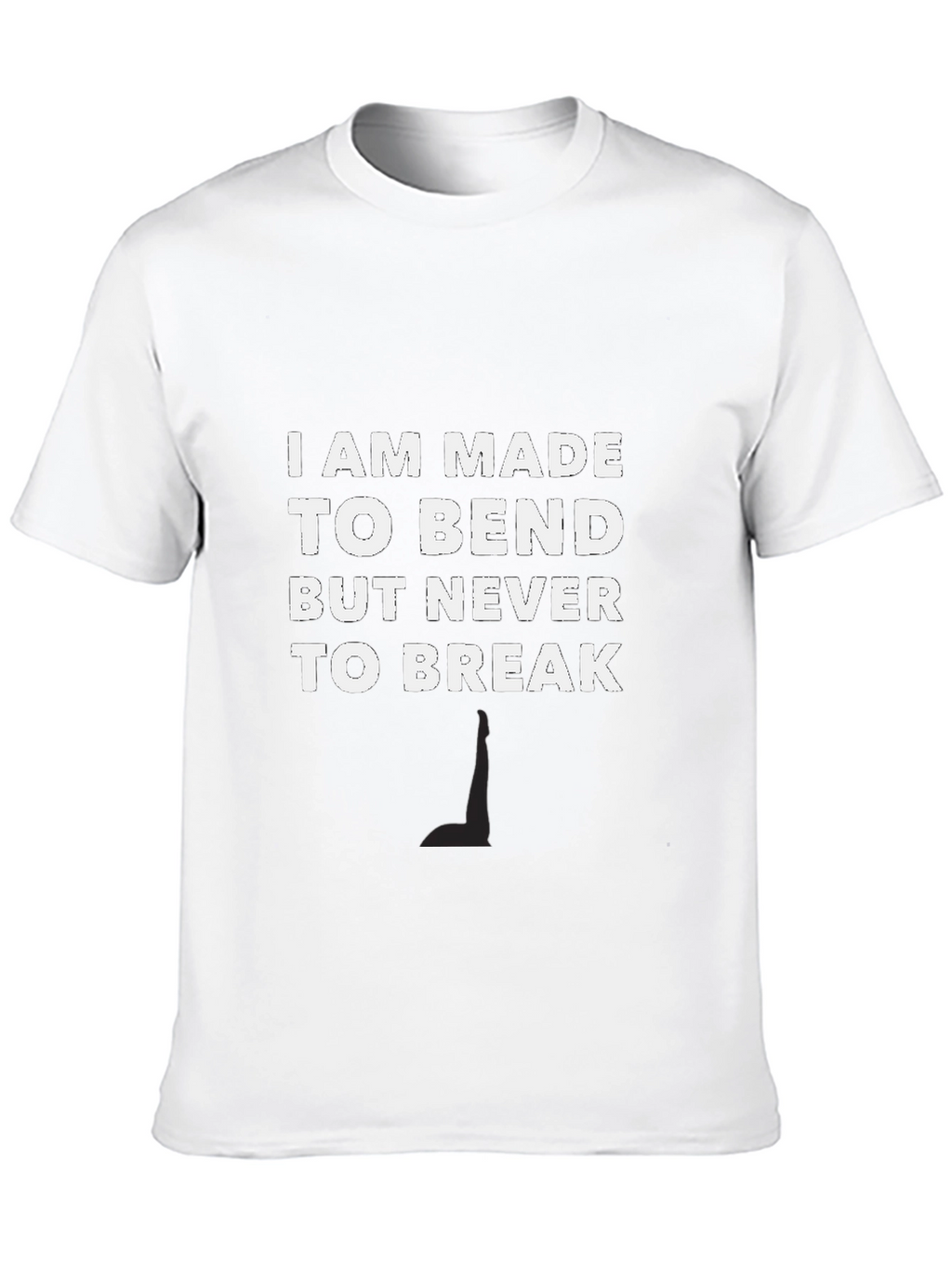 Resilient Black T-Shirt: Bend Dont Break