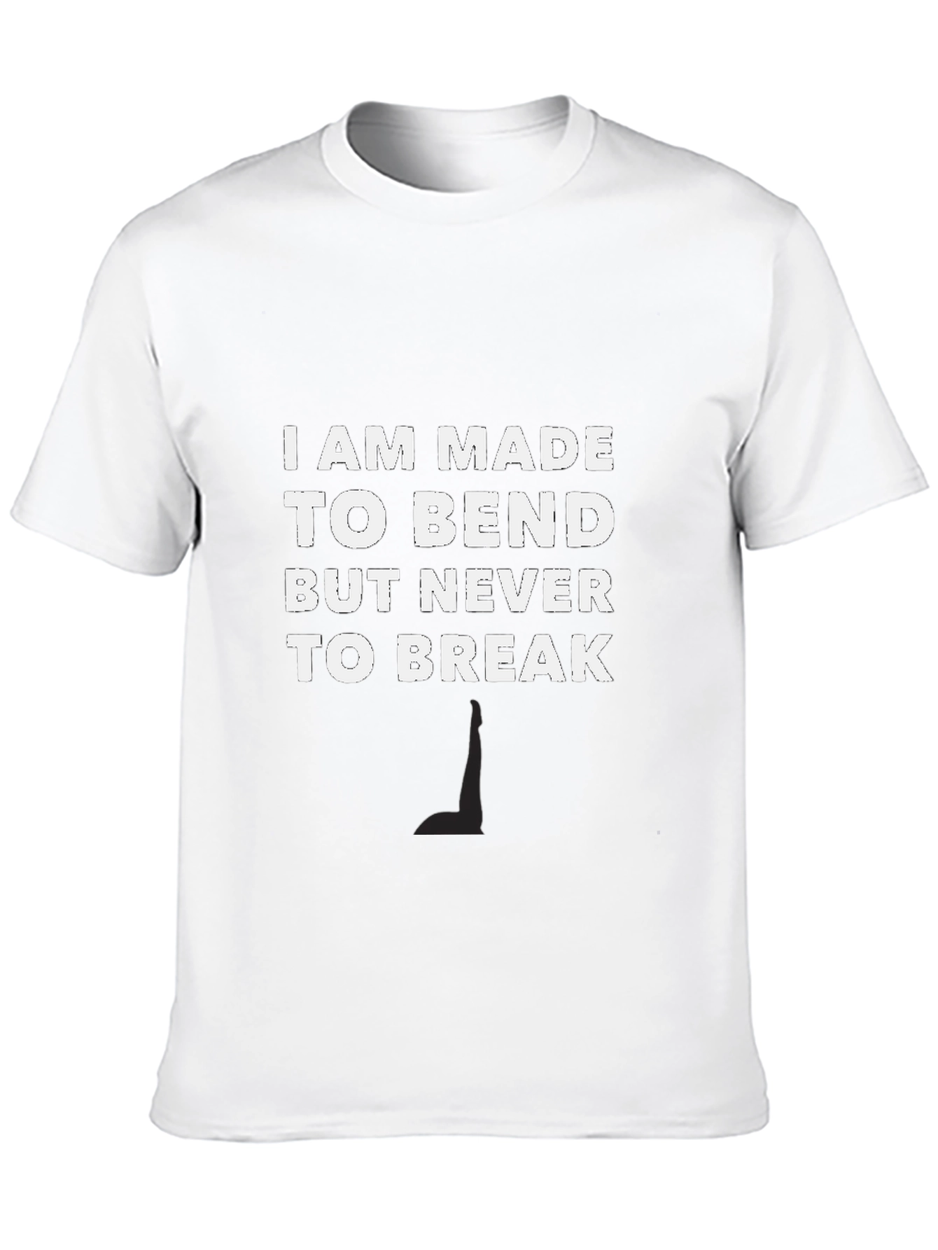Resilient Black T-Shirt: Bend Dont Break