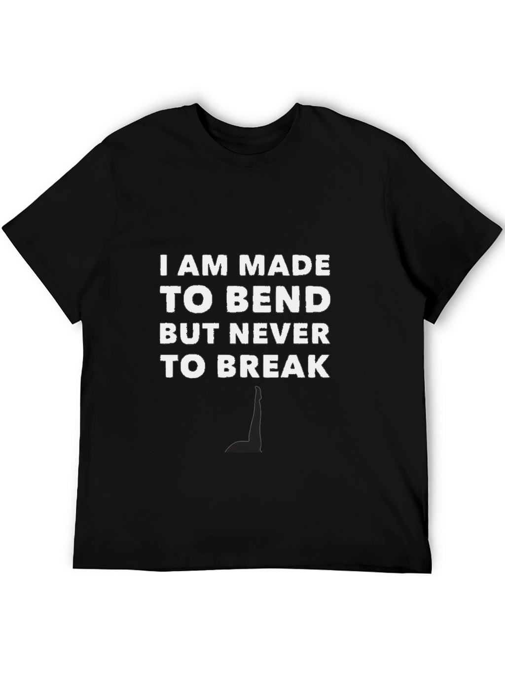 Resilient Black T-Shirt: Bend Dont Break