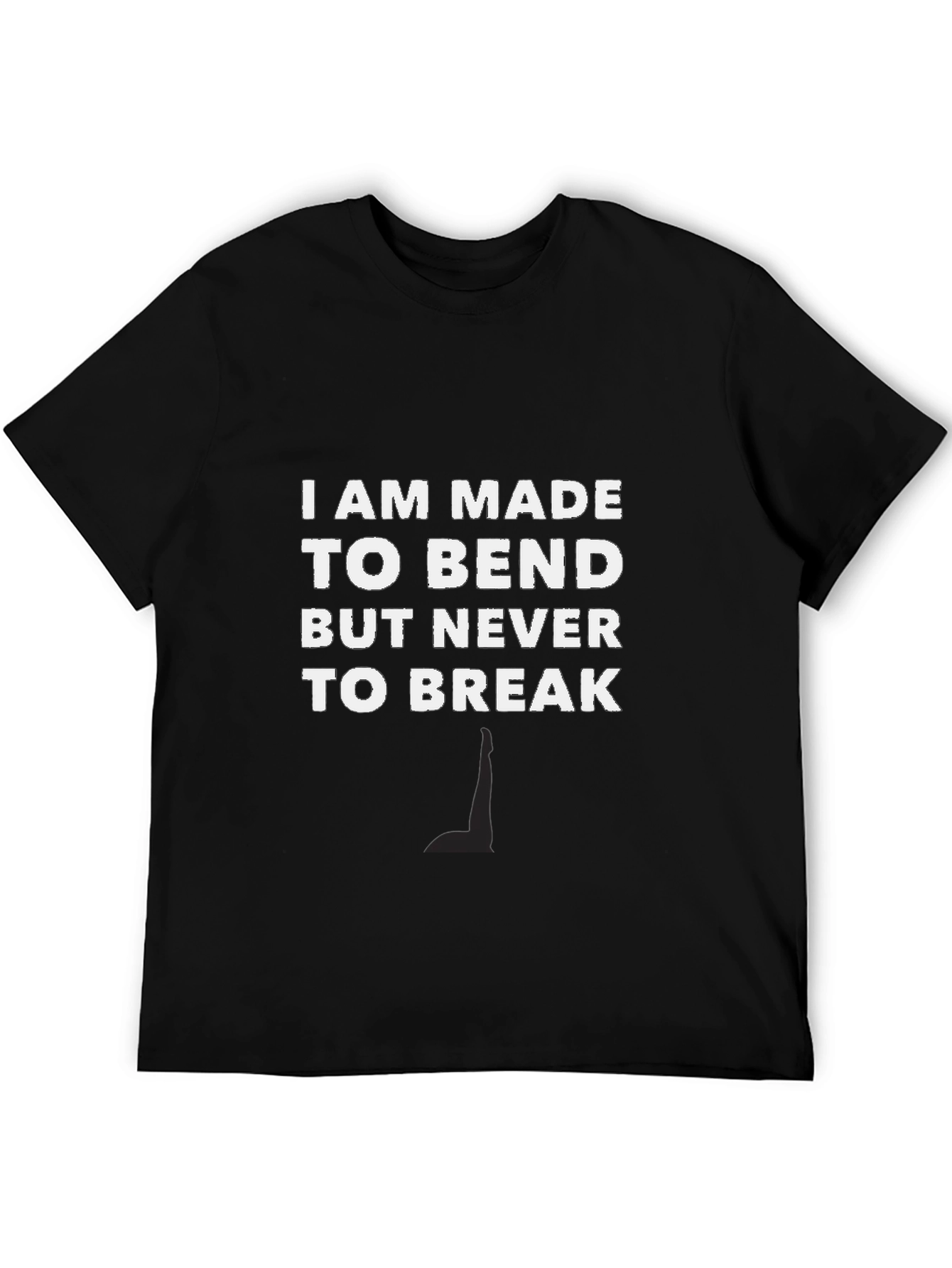 Resilient Black T-Shirt: Bend Dont Break