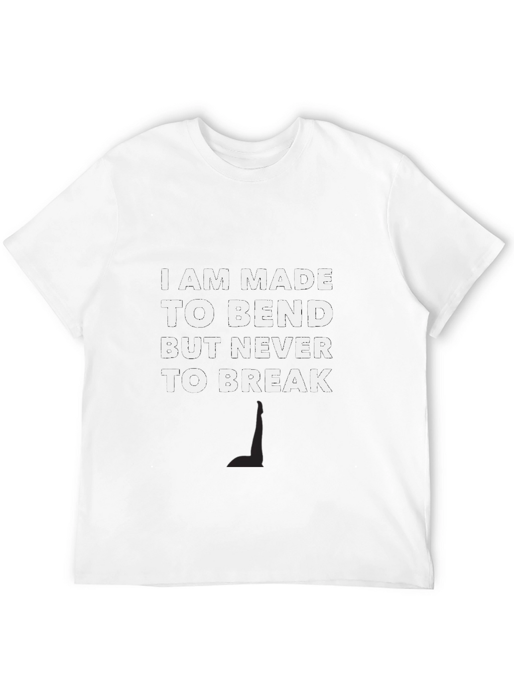 Resilient Black T-Shirt: Bend Dont Break