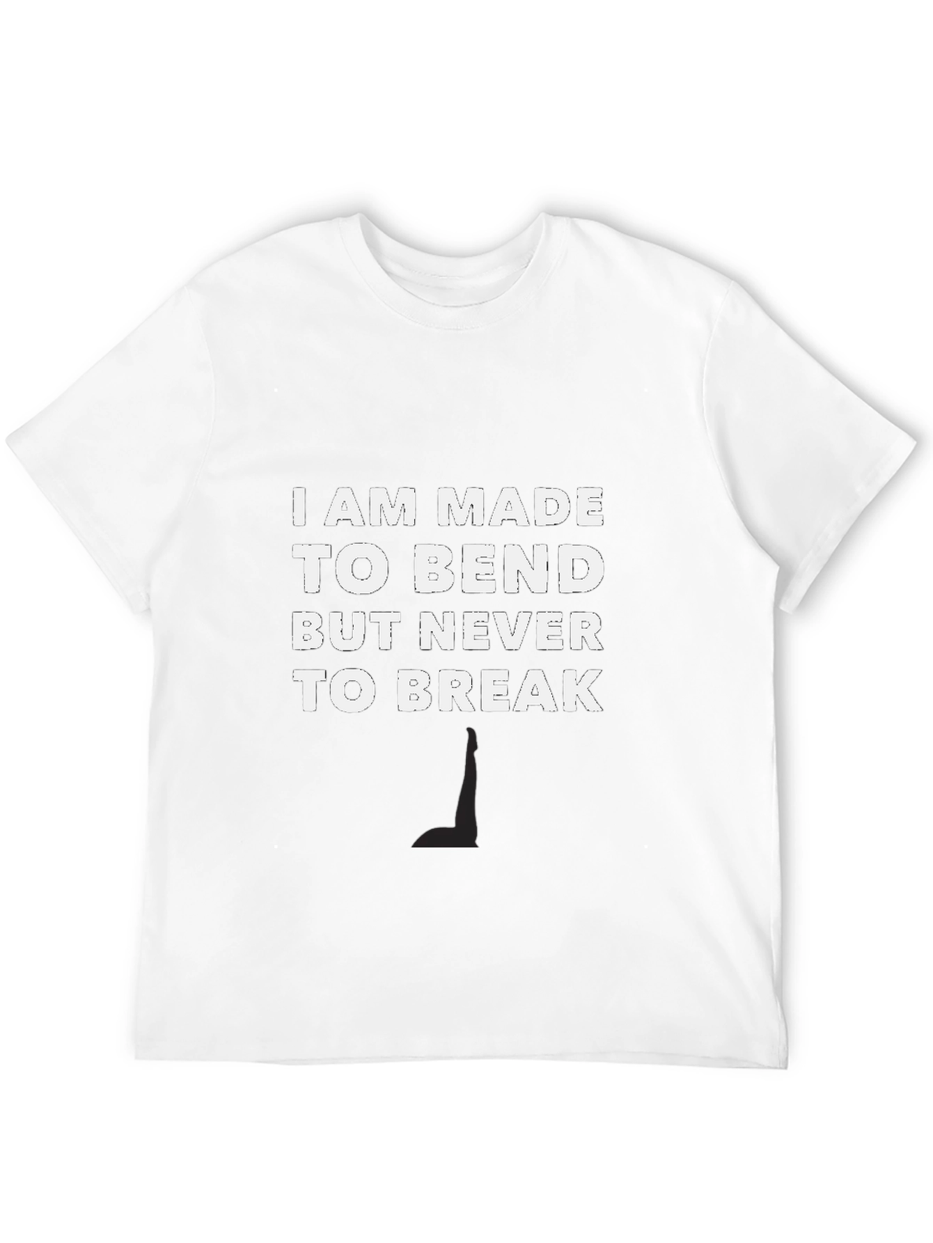 Resilient Black T-Shirt: Bend Dont Break