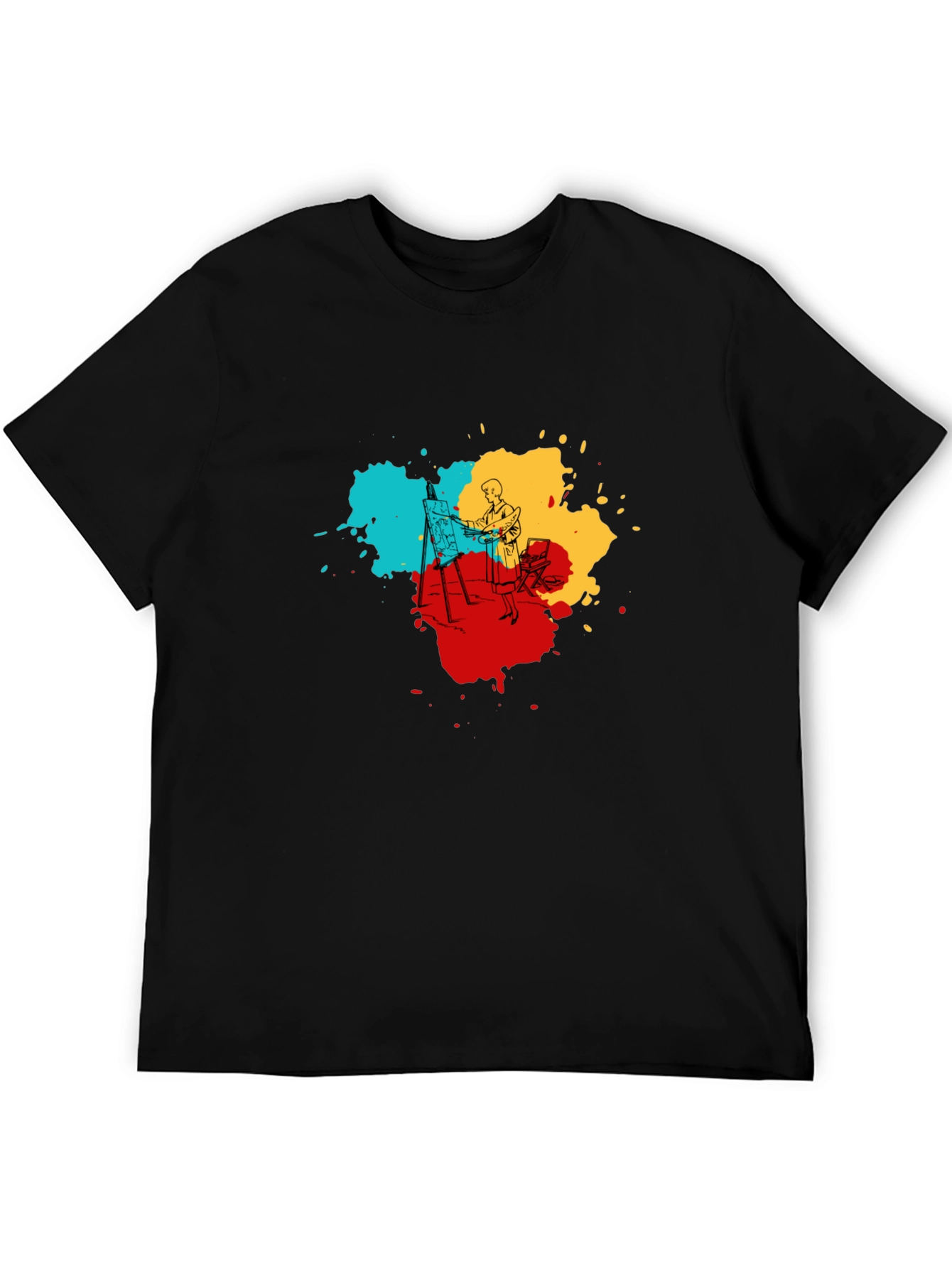Artistic Painter T-Shirt - Colorful Design Tee