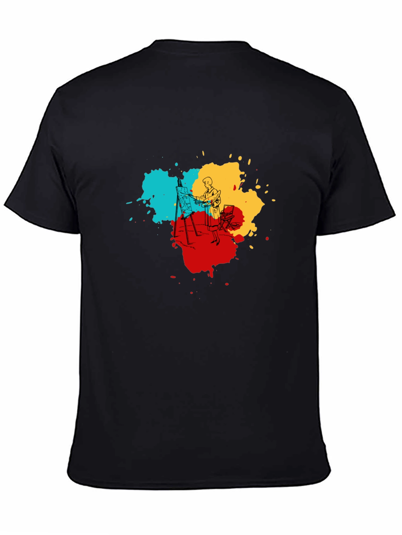 Artistic Painter T-Shirt - Colorful Design Tee