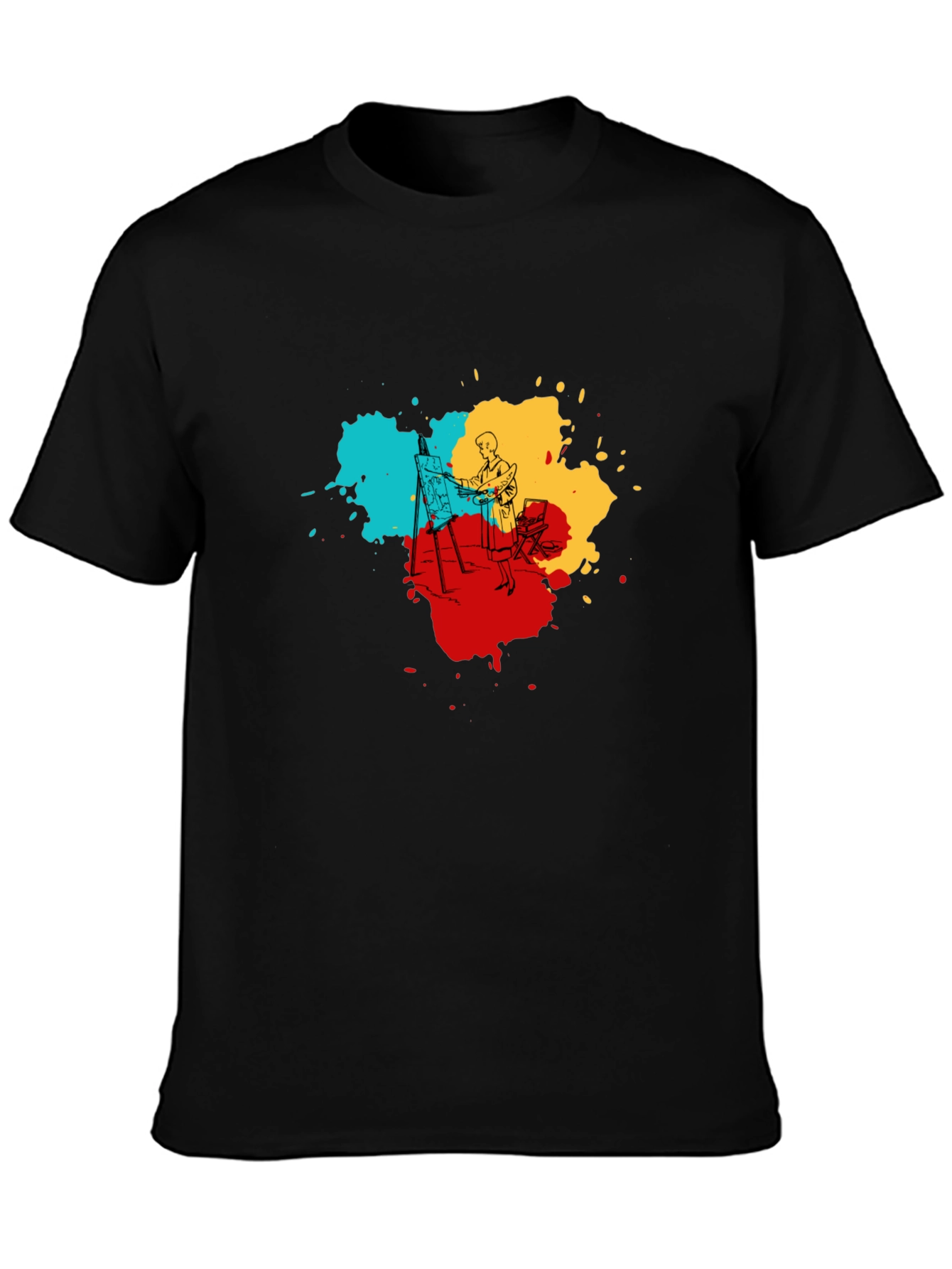 Artistic Painter T-Shirt - Colorful Design Tee