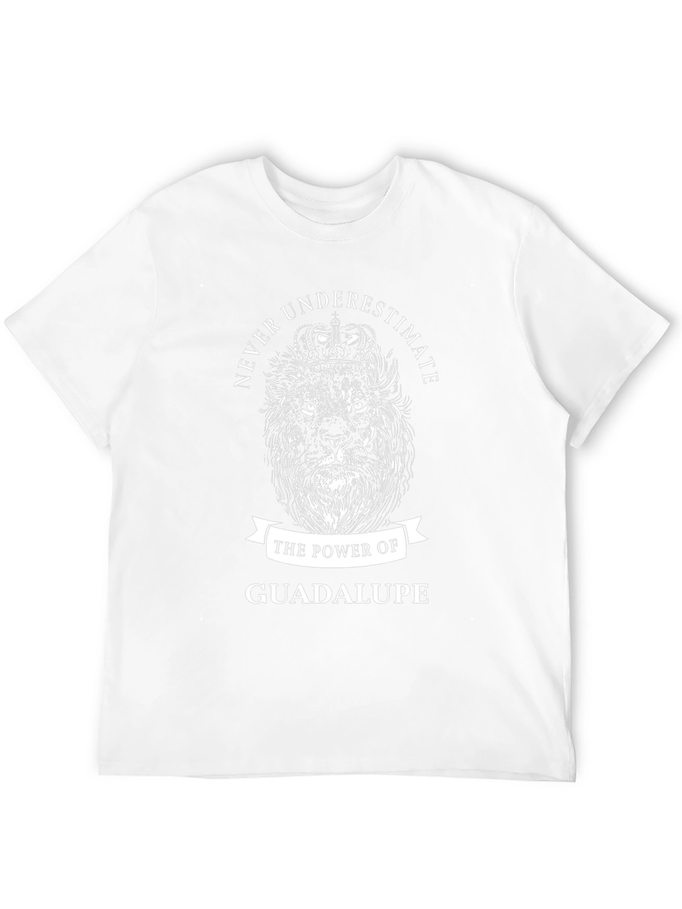 Never Underestimate Guadalupe Lion Graphic Tee