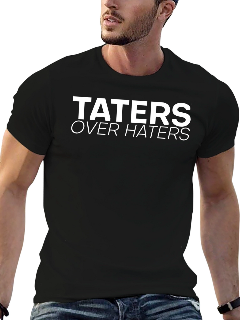 Taters Over Haters Graphic Tee - Unisex Black T-Shirt