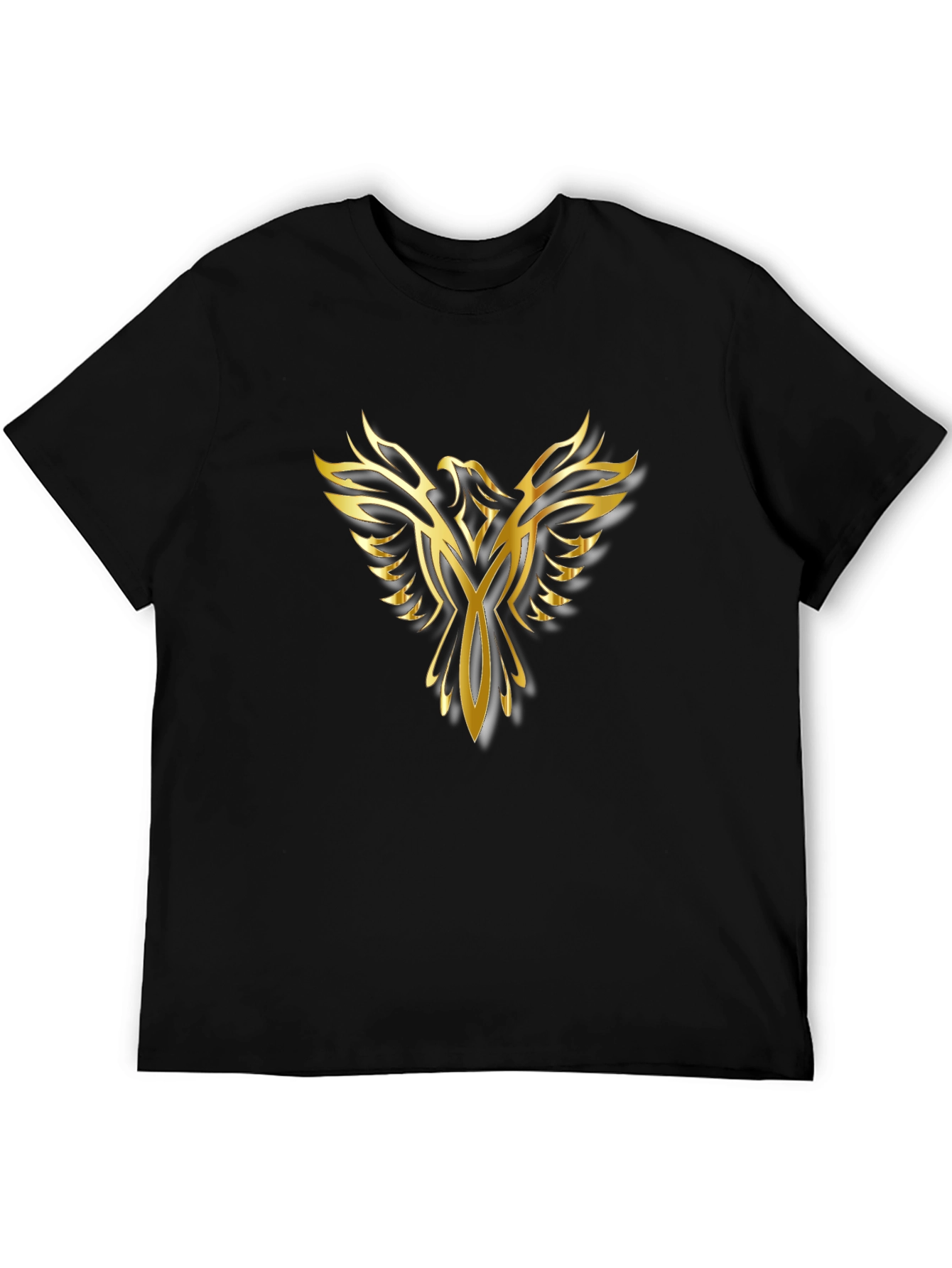 Golden Phoenix Black T-Shirt