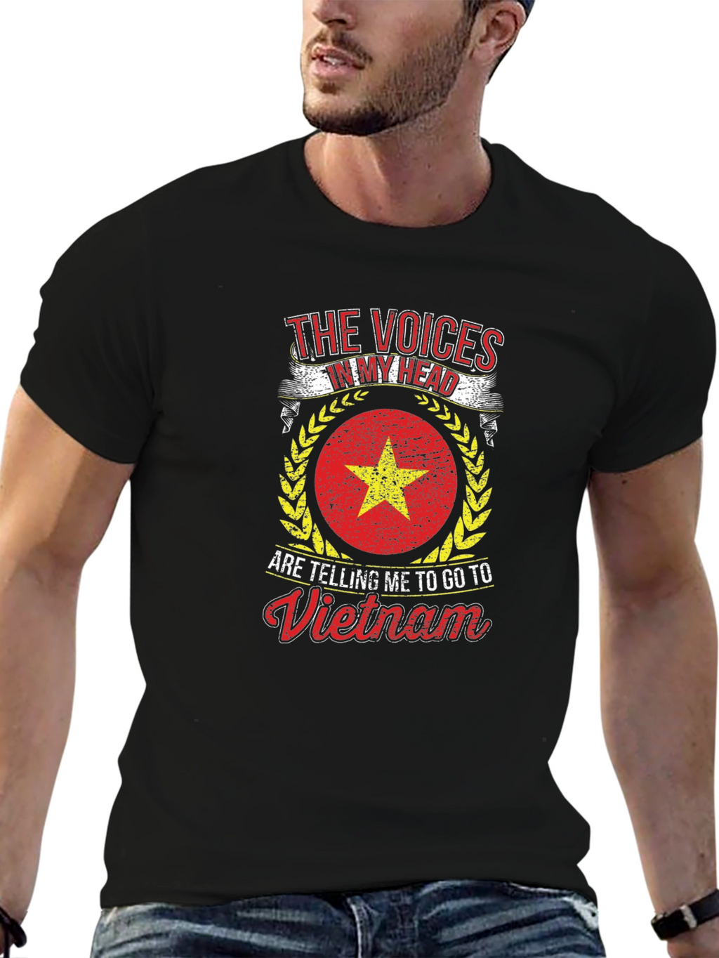 Vietnam Flag T-Shirt - Voices in My Head