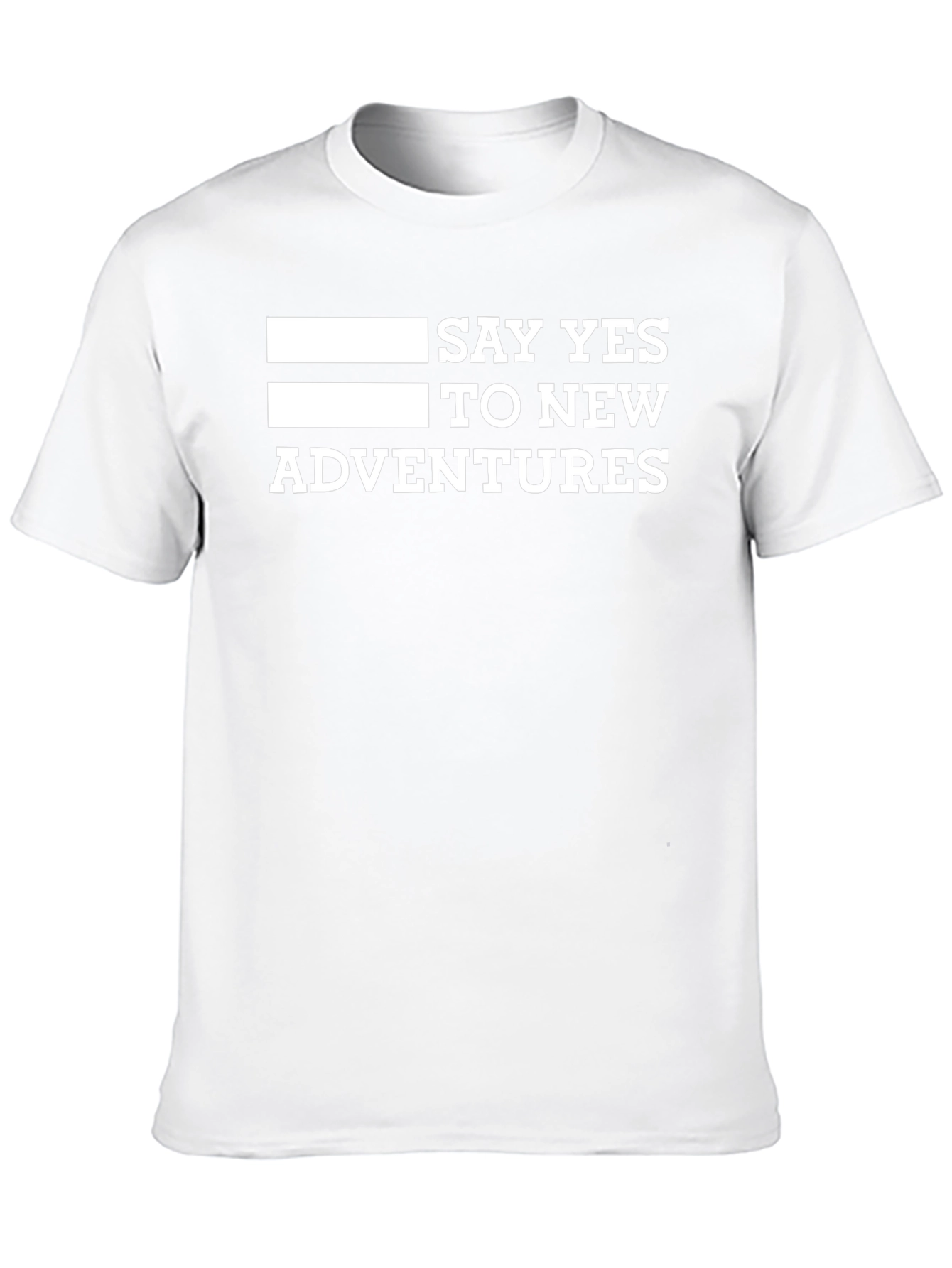 Say Yes to New Adventures Black Graphic Tee