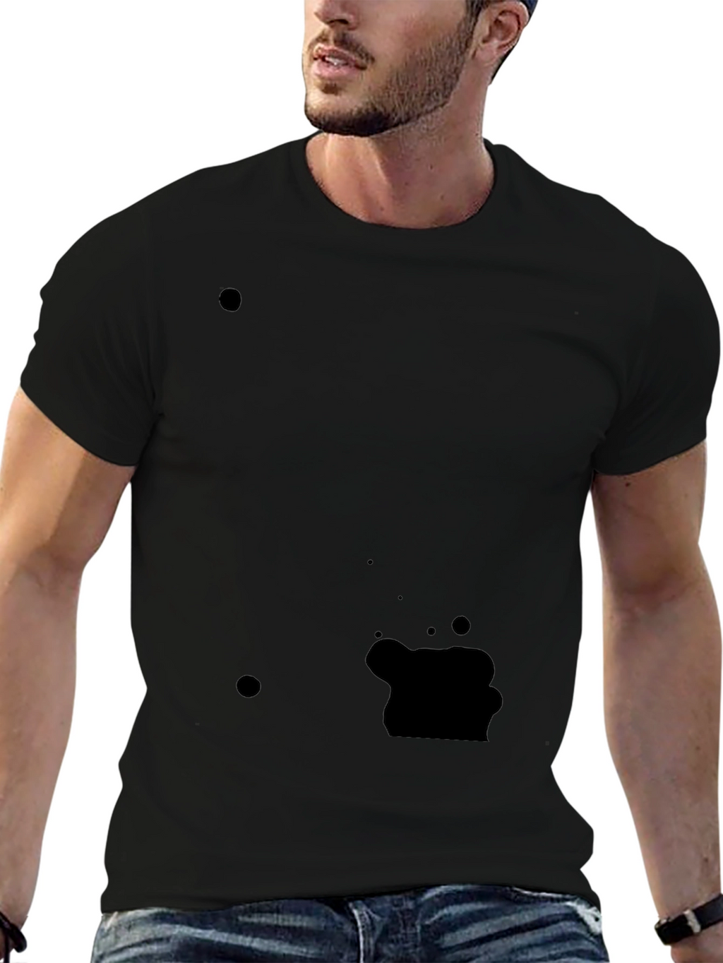 Classic Black Crew Neck Tee