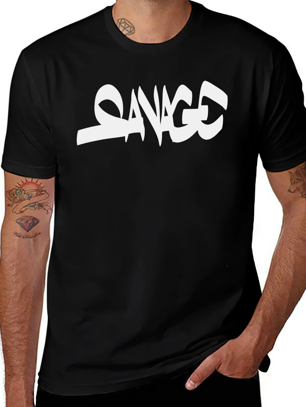 Savage Graphic Tee - Bold Streetwear Style