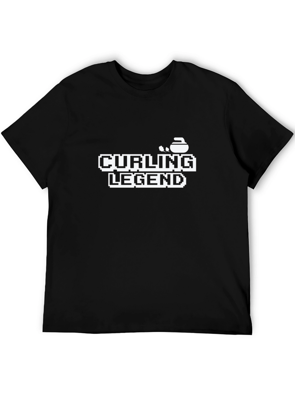 Curling Legend Graphic Tee - Black