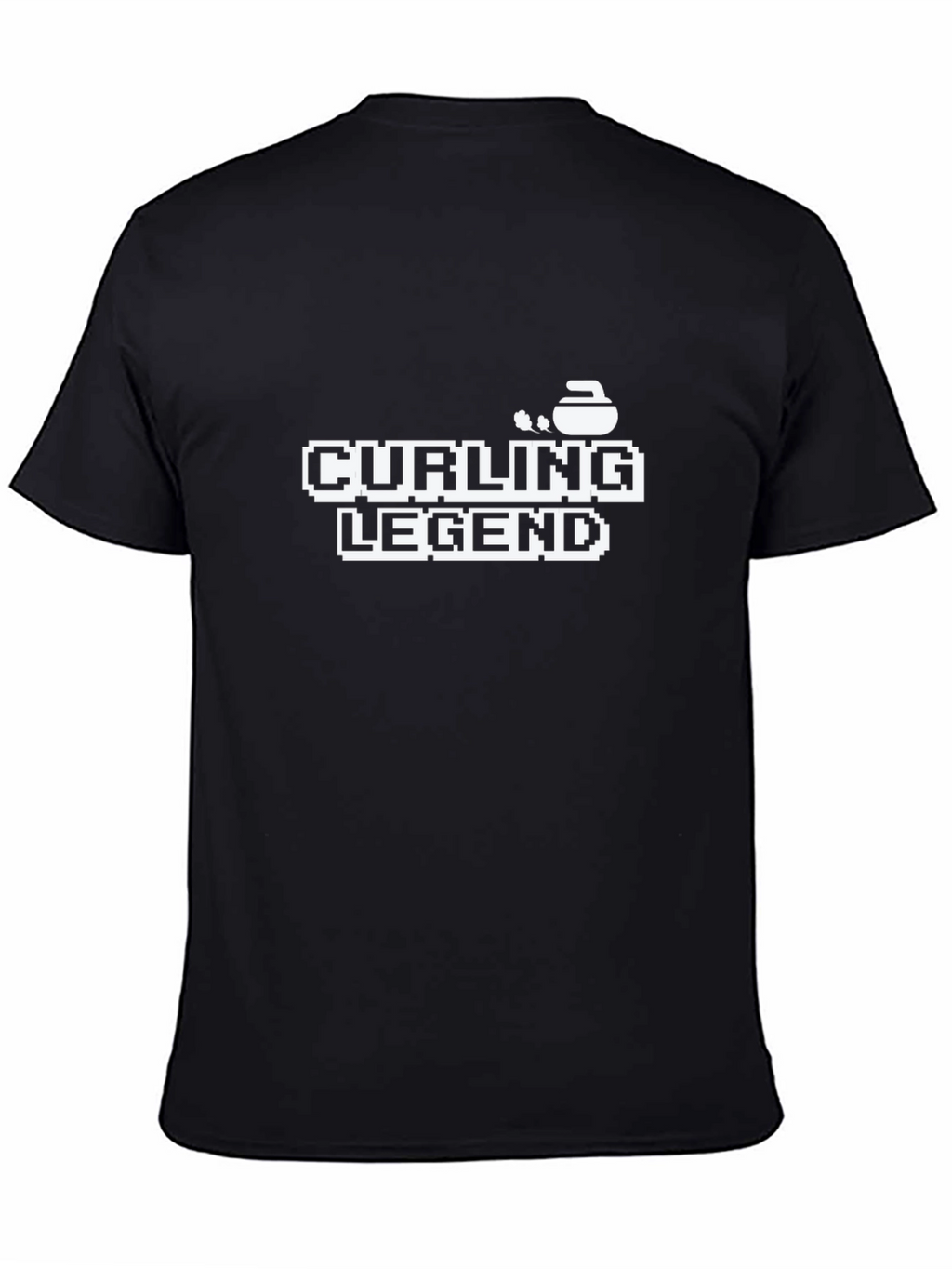 Curling Legend Graphic Tee - Black