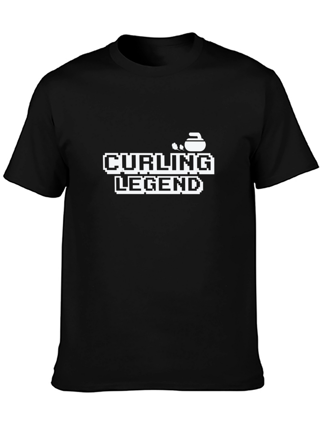 Curling Legend Graphic Tee - Black