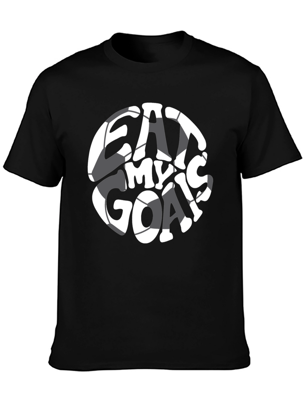 Eat My Goals Black Graphic T-Shirt
