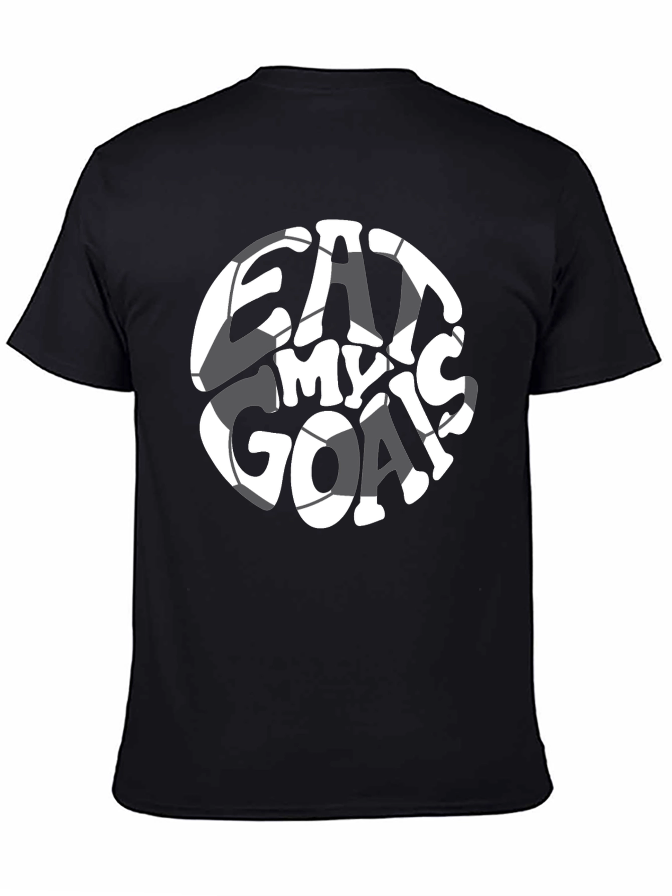 Eat My Goals Black Graphic T-Shirt