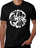 Eat My Goals Black Graphic T-Shirt