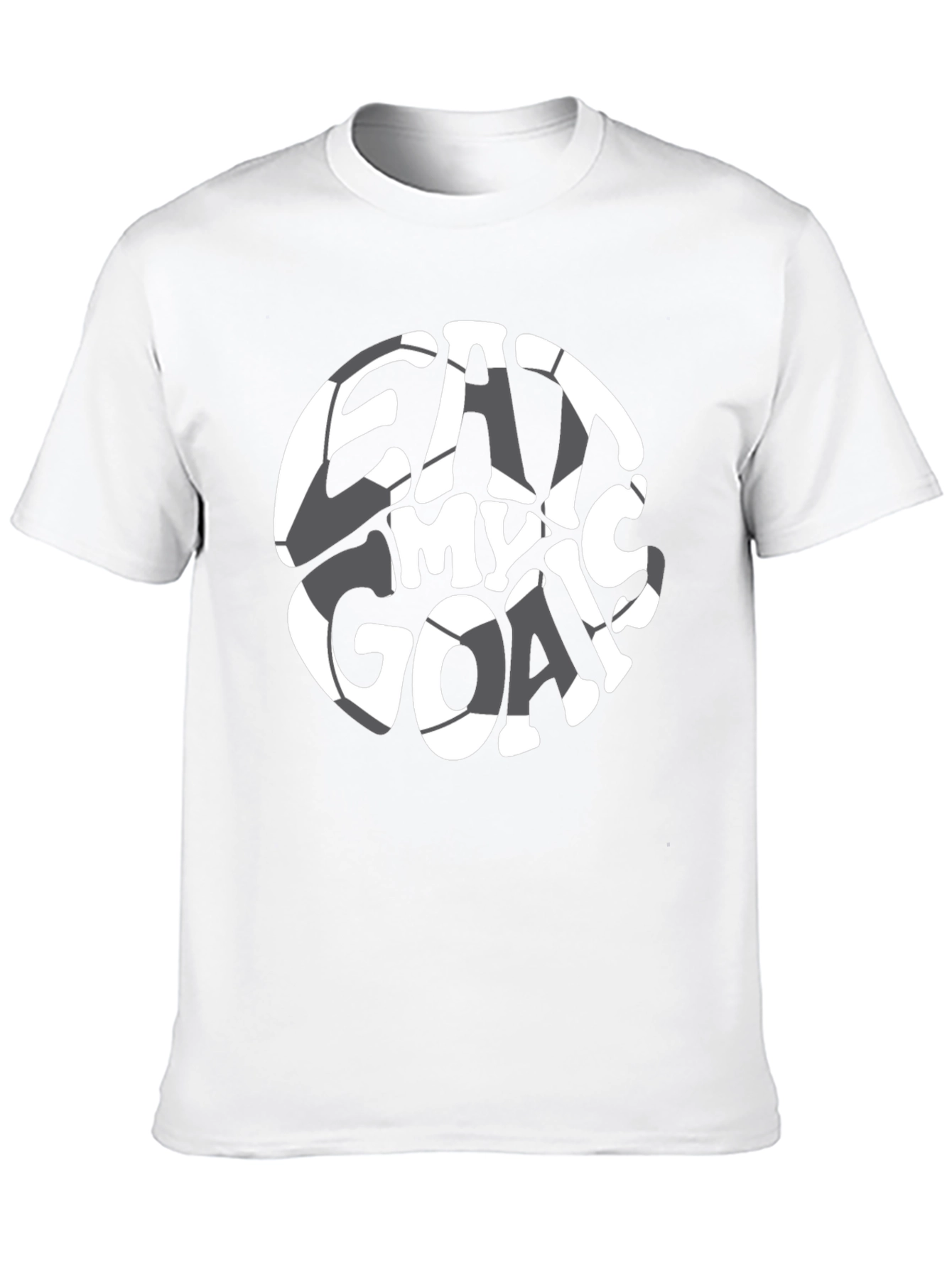 Eat My Goals Black Graphic T-Shirt