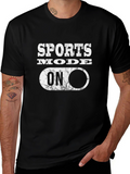 Sports Mode ON Graphic Tee - Black